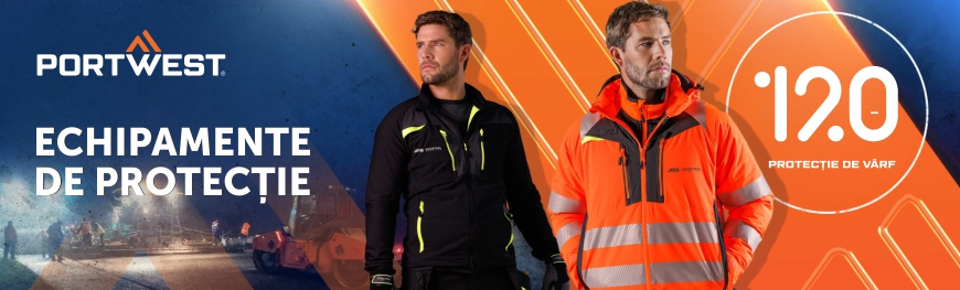 Lucratori in echipament de protectie Portwest