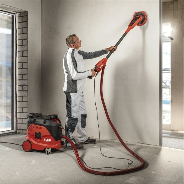 Slefuire perete rigips cu girafa si aspirator cu autoscuturare Flex