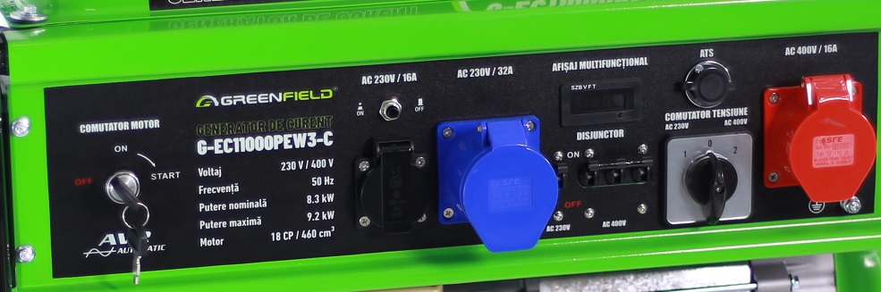 Generator de curent pe benzina Greenfield G-EC11000PEW3-C
