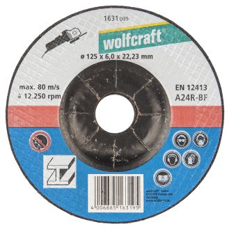 Disc de degrosare Wolfcraft 1631099, D 125x22.2x6 mm