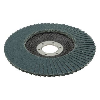 Disc lamelar Wolfcraft 5654000, granulatie 60, profil convex, zirconiu, 125X22.23 mm