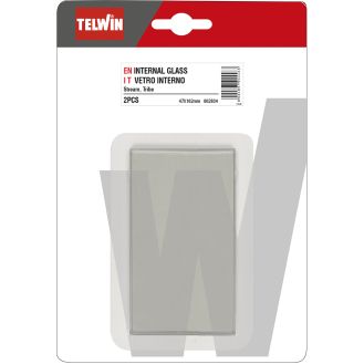 Sticla de protectie transparenta pentru masca de sudura Telwin 802834, 47X102 mm, 2 buc.