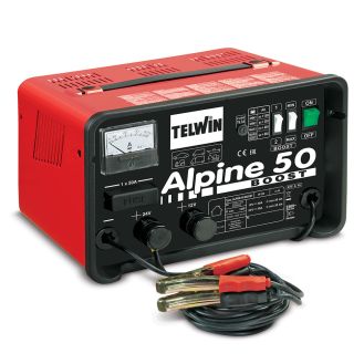 Redresor baterii Telwin ALPINE50BOOST, tensiune incarcare 12/24 V, capacitate baterii Pb/START/STOP 20-500 Ah, incarcare rapida