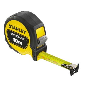 Ruleta CONTROL-LOCK™ Stanley STHT37233-0, 10 m / 25 mm, cu protectie de cauciuc, in sistem metric, blister