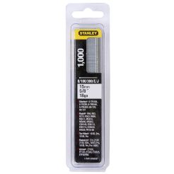 Cuie tip E/J 8/180/300 din otel galvanizat Stanley 1-SWK-BN0625T, pachet 1000 buc, 15 mm