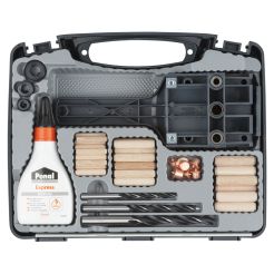 Set universal de dibluire Wolfcraft 4645000 pentru dibluri de 6,8 si 10mm