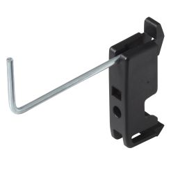 Set 10 carlige simple pentru peretele cu orificii Wolfcraft 6099000, lungime 60 mm