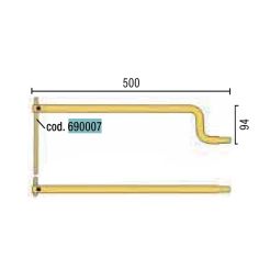 Electrod drept pentru sudura in puncte Telwin 690007 lungime 195 mm