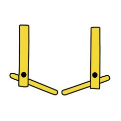 Set brate XA2 pentru sudura in puncte Telwin 803150, 120 mm, cu electrozi