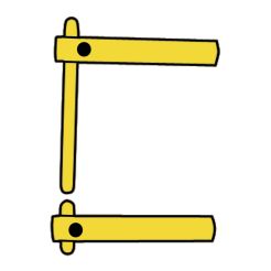 Set brate XA1 pentru sudura in puncte Telwin 803151, 120 mm, cu electrozi