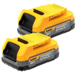 Set 2 acumulatori Dewalt DCBP034E2, Li-Ion POWERSTACK™, 18 V / 1.7 Ah