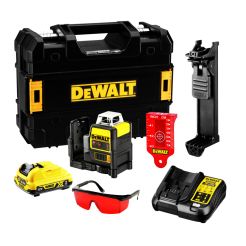 Nivela laser liniara DeWalt DCE0811D1R, Li-Ion, 10,8V, 2 Ah, 30m fascicul rosu - EU