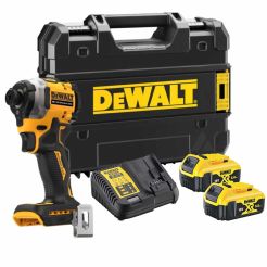 Masina compacta de insurubat cu impact Dewalt DCF850P2T, 2 acumulatori XR 18V / 5.0Ah, incarcator, 206,2 Nm, valiza TSTAK