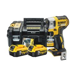 Masina de insurubat cu impact, cu acumulatori Dewalt DCF887P2, 18V/5.0Ah, cuplu maxim 205 Nm, 2 acumulatori, incarcator si valiza de transport