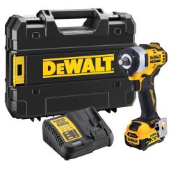 Masina de insurubat cu impact Dewalt DCF901P1, cu acumulator XR 12V / 5.0Ah, cuplu maxim 340 Nm, prindere 1/2"  in cutie TSTAK