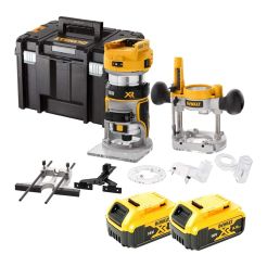 Masina de frezat DeWalt DCW604P2, 18V XR 2x5 Ah, brushless, 8mm