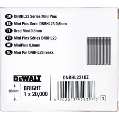 Cuie fara floare 23 GA Dewalt DNBHL2318Z, 18  mm, 20000 bucati/cutie