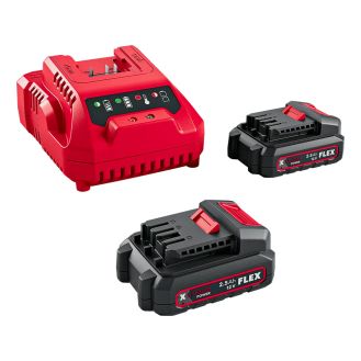 Set 2 acumulatori cu incarcator Flex P-Set 12-22 Q, 531719, Li-Ion 12 V, 2.5 Ah