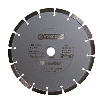 Disc diamantat Sonnenflex 81002_5, pentru uz general, beton fara armatura, D 125X2.0X10X22.23 mm
