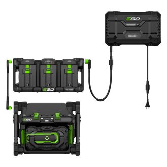Kit incarcator rapid Ego PGX1602E-H, 56 V, 24 A, 1600 W, pentru acumulatori Ego ARC Lithium™ 