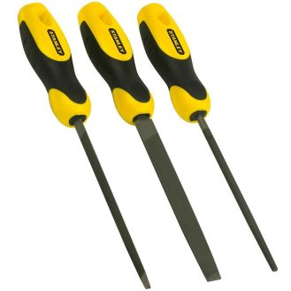 Set 3 pile cu maner Stanley 0-22-445, 150 mm