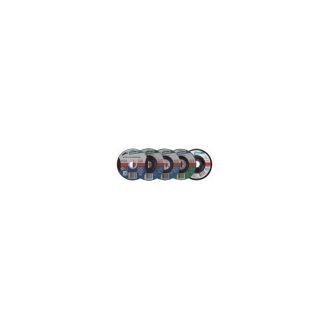 Set 5 discuri de taiere, degrosare, slefuire Wolfcraft 1663000 pentru metale, piatra D 115x22.2 mm