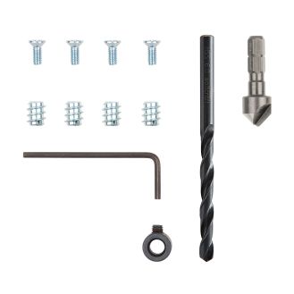 Set reparatii balamale pentru mobilier Wolfcraft 4657000, 11 piese