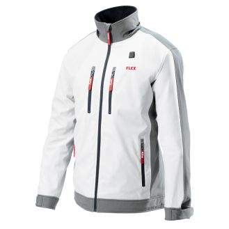 Jacheta incalzita electric Flex 511994, TJ White 10.8/18.0 XL Lady, compatibila cu acumulatori Li-Ion 10.8 si 18 V, pentru femei, marime XL