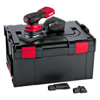 Masina de slefuit orbitala Flex OSE 2-80 18-EC, compatibila cu acumulatori Li-Ion 18 V , 80 x 133 mm, cutie L-BOXX