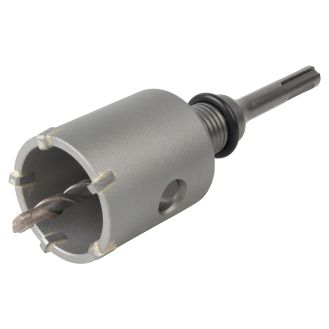 Carota cu burghiu centrare SDS Plus Wolfcraft 5459000, D50 mm, lungime activa 46 mm