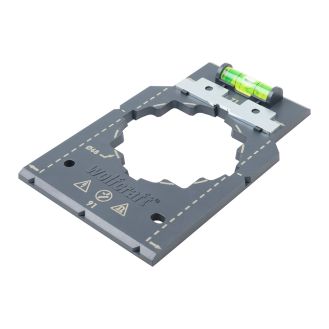 Sablon de marcare si aliniere Wolfcraft 5975000, pentru instalare comutatoare si prize in pereti de gips-carton