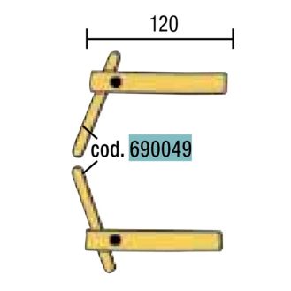 Electrod drept pentru sudura in puncte Telwin 690049, lungime 100 mm, diametru 12 mm