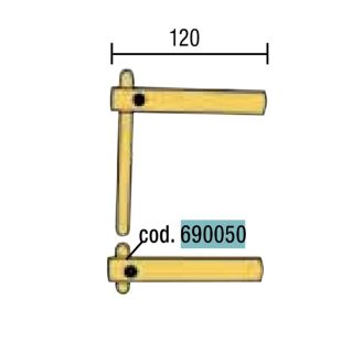 Electrod drept pentru sudura in puncte Telwin 690050, lungime 50 mm, diametru 12 mm