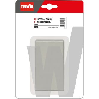 Sticla de protectie transparenta interioara pentru masca de sudura Telwin 804101, 50X095 mm, 2 buc.