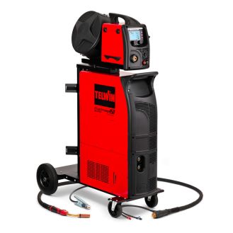 Aparat sudura MIG-MAG/FLUX/BRAZARE/ MMA/TIG-DC LIFT Telwin ELECTROMIG 450 SYNERGIC AQUA, 400 A, torta racita cu apa, sarma otel 0.6-2 mm, electrozi 1.6-8  mm, cu accesorii