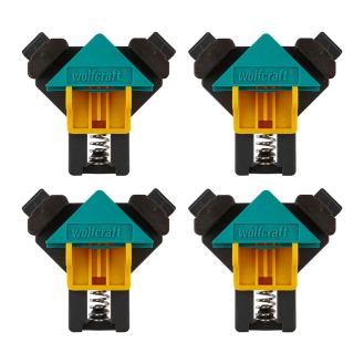 Set de proiect prindere perpendiculara Wolfcraft 8626000, 4 dispozitive de tensionare în colturi