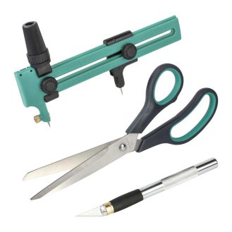 Set universal pentru taiere Wolfcraft 8641000, 3 scule pentru toate tipurile de taieri