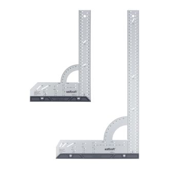 1 Set de echere universale Wolfcraft 8654000, 2 echere pentru masurare, marcare, trasare și taiere ghidata