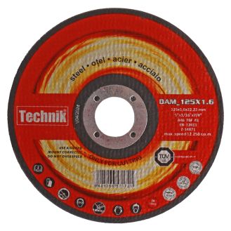 Disc abraziv pentru taiere metal Technik DAM_125X1.6