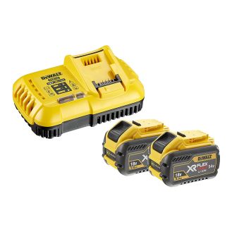 Set incarcator + 2 acumulatori Dewalt DCB118X2, Li-Ion 54 V XR FlexVolt, 9.0 Ah