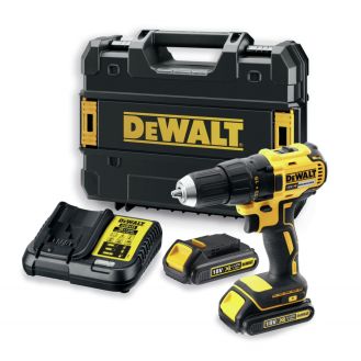 Masina de gaurit si insurubat cu acumulatori Dewalt DCD777D2T, 18V, cuplu maxim 65 Nm, 2 acumulatori XR 2.0Ah, incarcator, cutie TSTAK