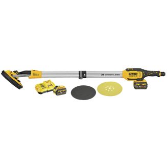 Masina de slefuit pereti cu acumulator LI-Ion 18 V XR DeWalt DCE800T2, brushless, 2 x 6 Ah, 225 mm, incarcator