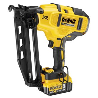 Ciocan de batut cuie Dewalt DCN660P2 cu 2 acumulatori Li-Ion 18 V/ 5.0 Ah, cuie 1.6 / 32-63 mm