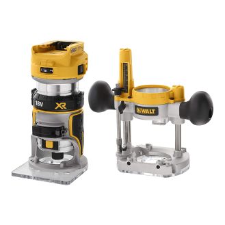 Masina de frezat DeWalt DCW604NT, compatibila 18V XR, brushless, 8mm, valiza TSTAK