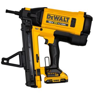 Ciocan de batut cuie in beton cu gaz TRAK-IT C6 Dewalt DGN845D1, 1 acumulator Li-Ion 18 V/2.0 Ah, 100J