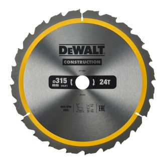 Disc Dewalt DT1961 pentru fierastrau circular, D 315x30, 24 dinti, taiere lemn