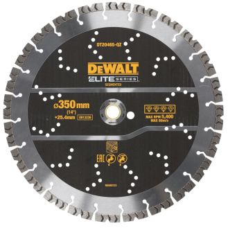 Disc diamantat segmentat Dewalt DT20465, D 350x25.4x3 mm