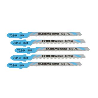 Set 5 panze fierastrau vertical DeWALT DT2054, pentru metal si neferoase, 82 mm - T118EOF