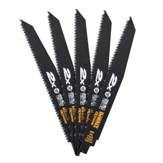 Set 5 lame fierastrau sabie Dewalt DT2307L, pentru lemn, 228 mm