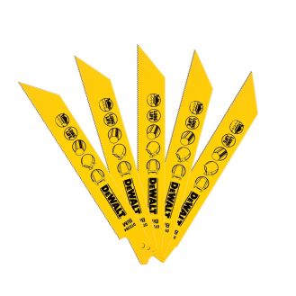 Set 5 panze fierastrau alternativ DeWalt DT2384, pentru taieri in metal, 152 mm